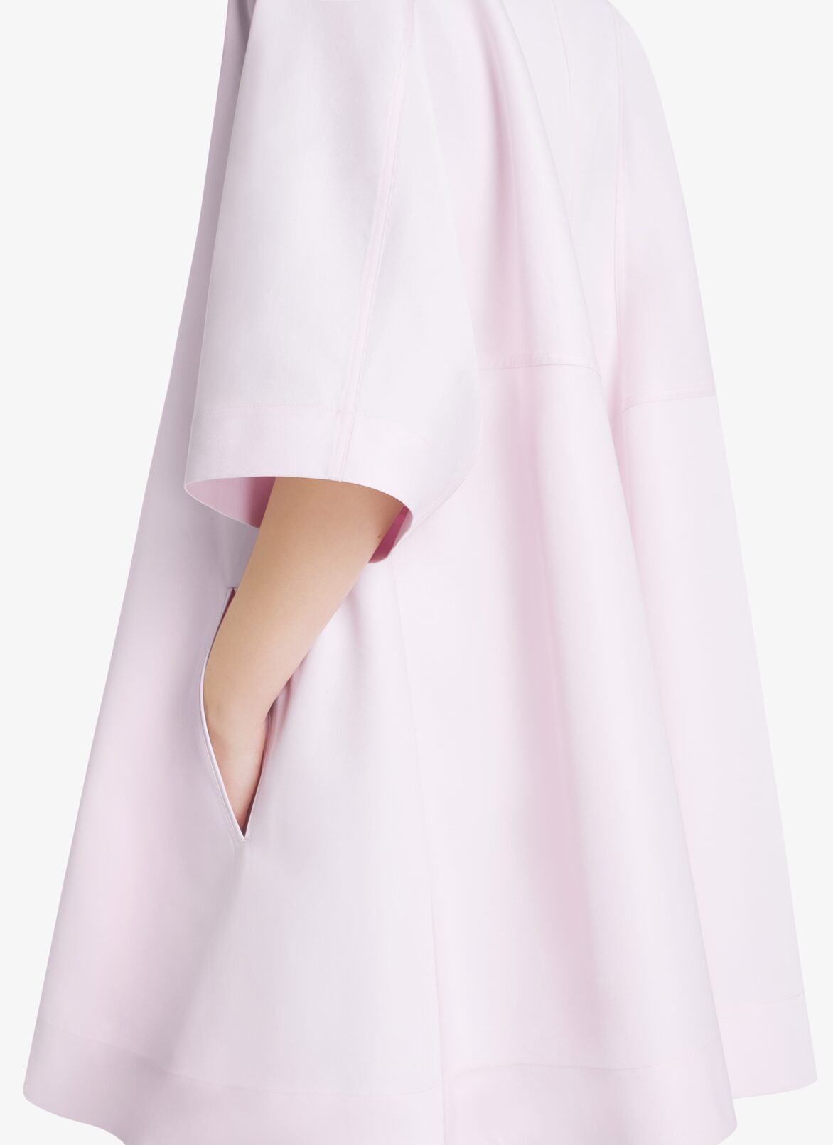 A-LINE SHORT RADZIMIR DRESS ALAÏA PALE PINK A-LINE SHORT RADZIMIR DRESS